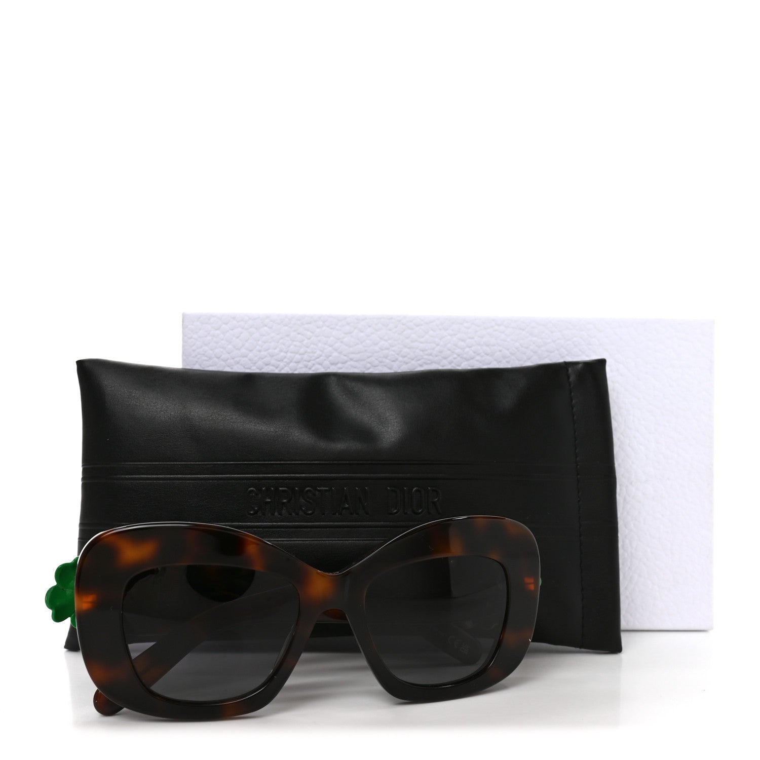 Christian Dior Clover S3I Square Sunglasses Tortoise 8 of 8