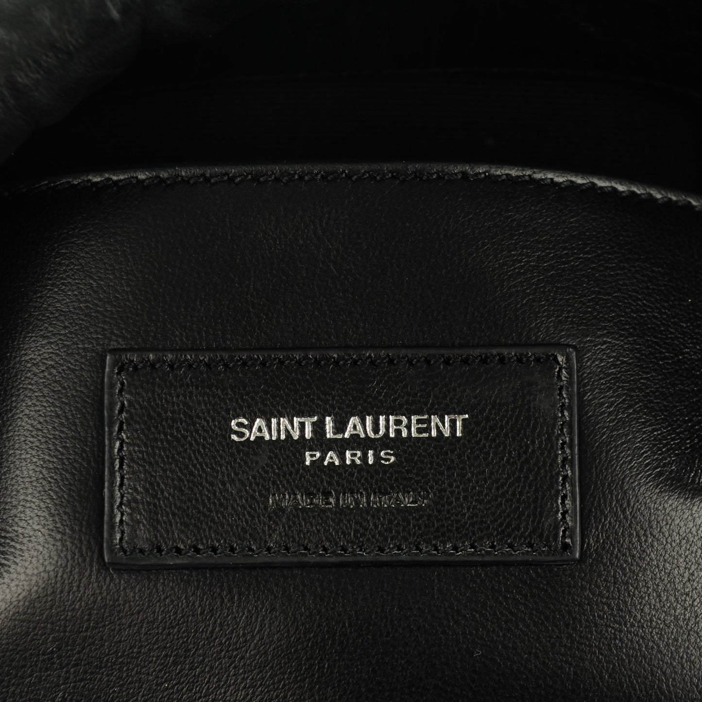 Calfskin Crocodile Embossed Medium West Hollywood Monogram Fold-Over Black