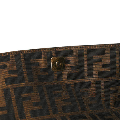 Fendi Zucca Cuoio Lucido Small Chef Shoulder Bag Tobacco Rosso Scuro 13 of 13