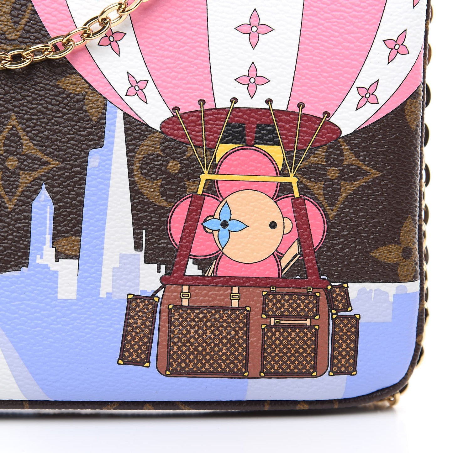 Monogram 2019 Christmas Animation Double Zip Pochette