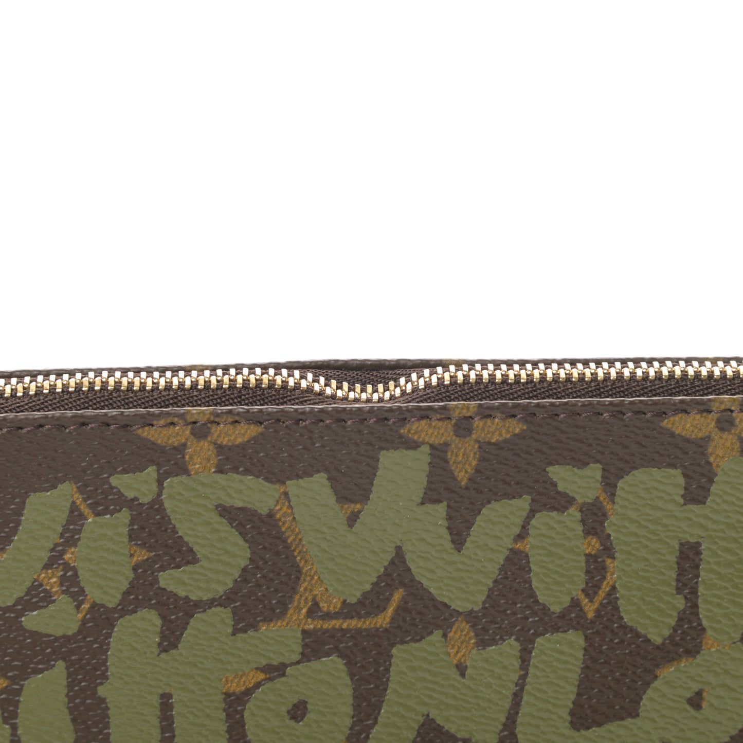 Monogram Graffiti Pochette Accessories Kaki