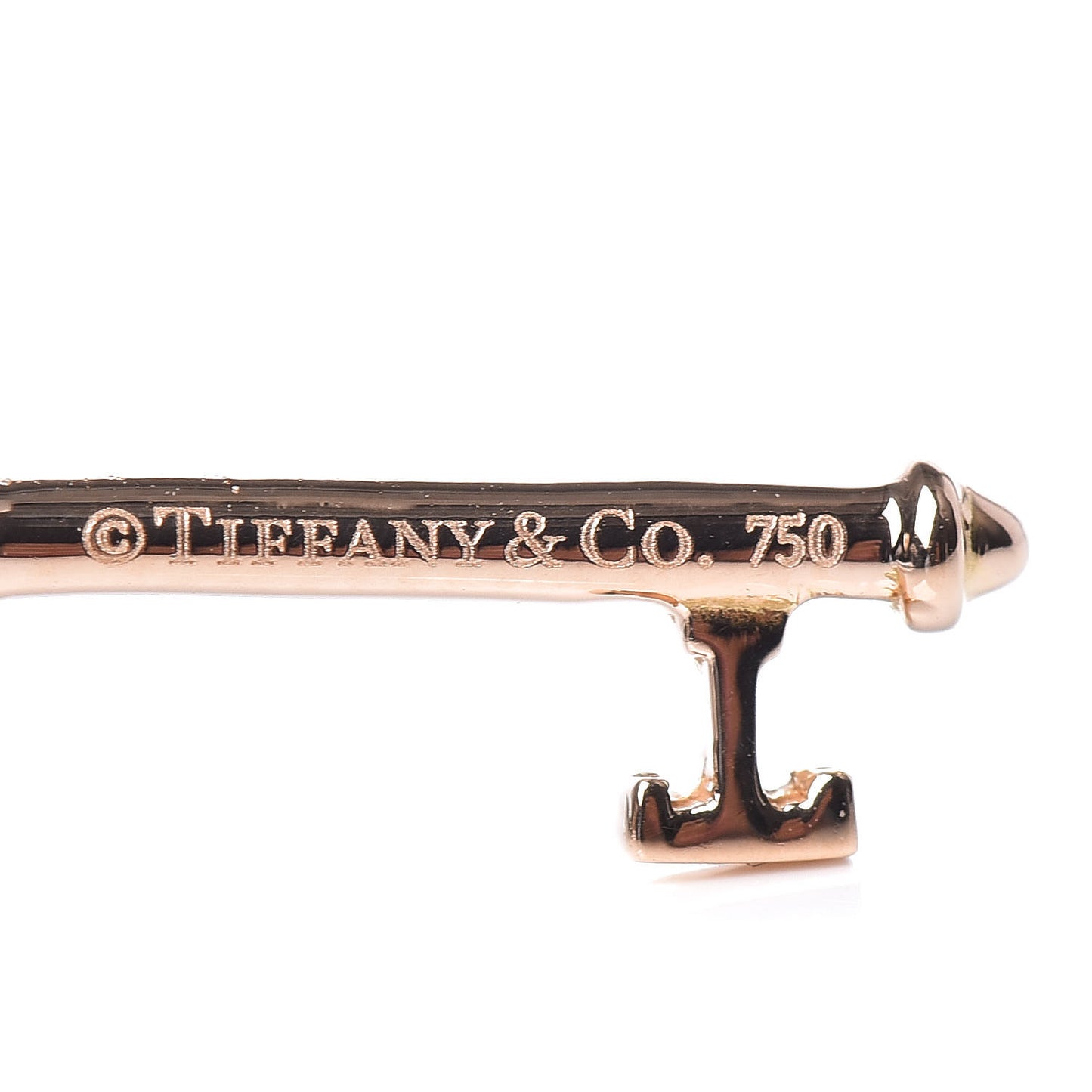 18K Yellow Gold Diamond Daisy Key Pendant