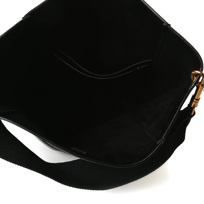 Celine Soft Grained Calfskin Sangle Bucket Bag Black 5 of 11