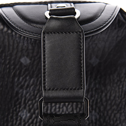 MCM Visetos Spot Medium Sling Bag Black Silver 7 of 10