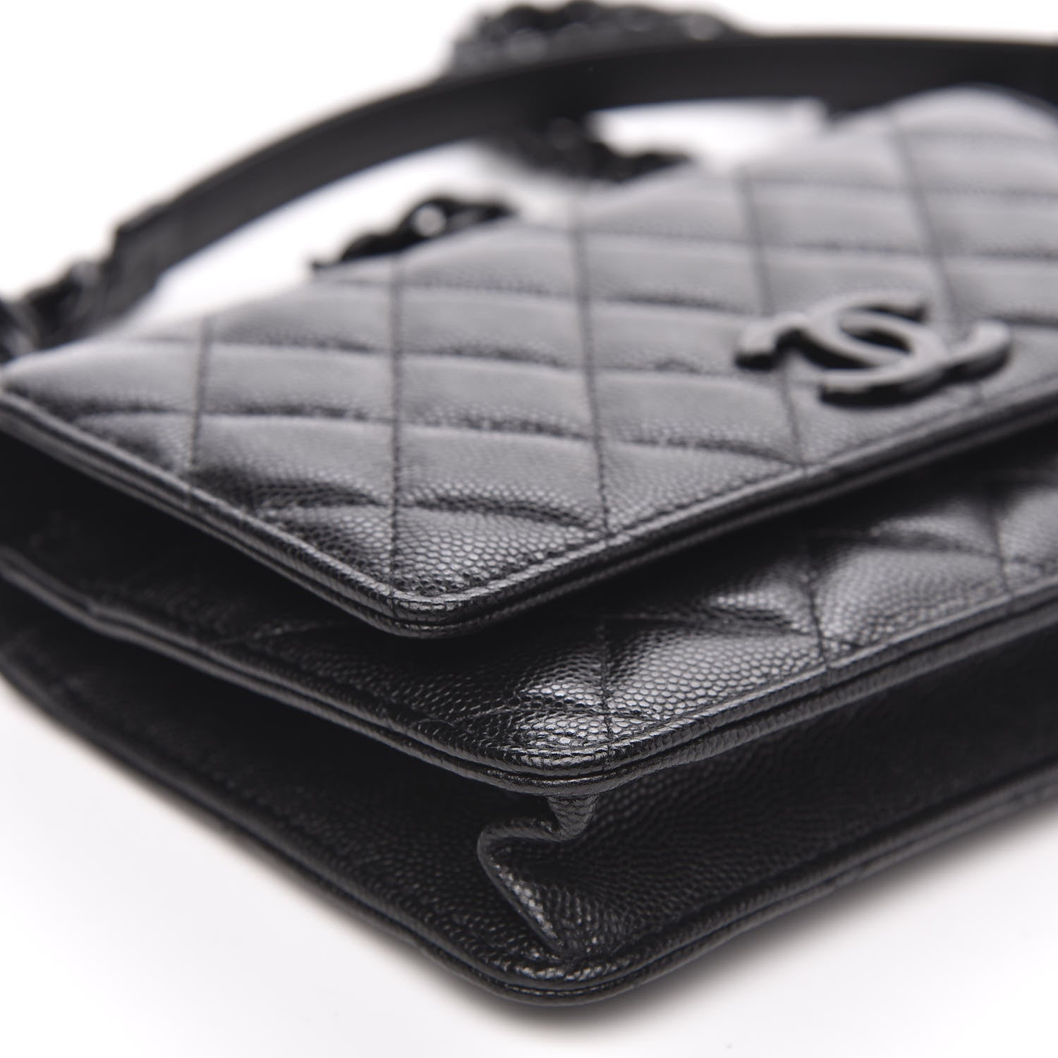 Chanel Caviar Quilted My Everything Wallet On Chain WOC Black 10 of 12