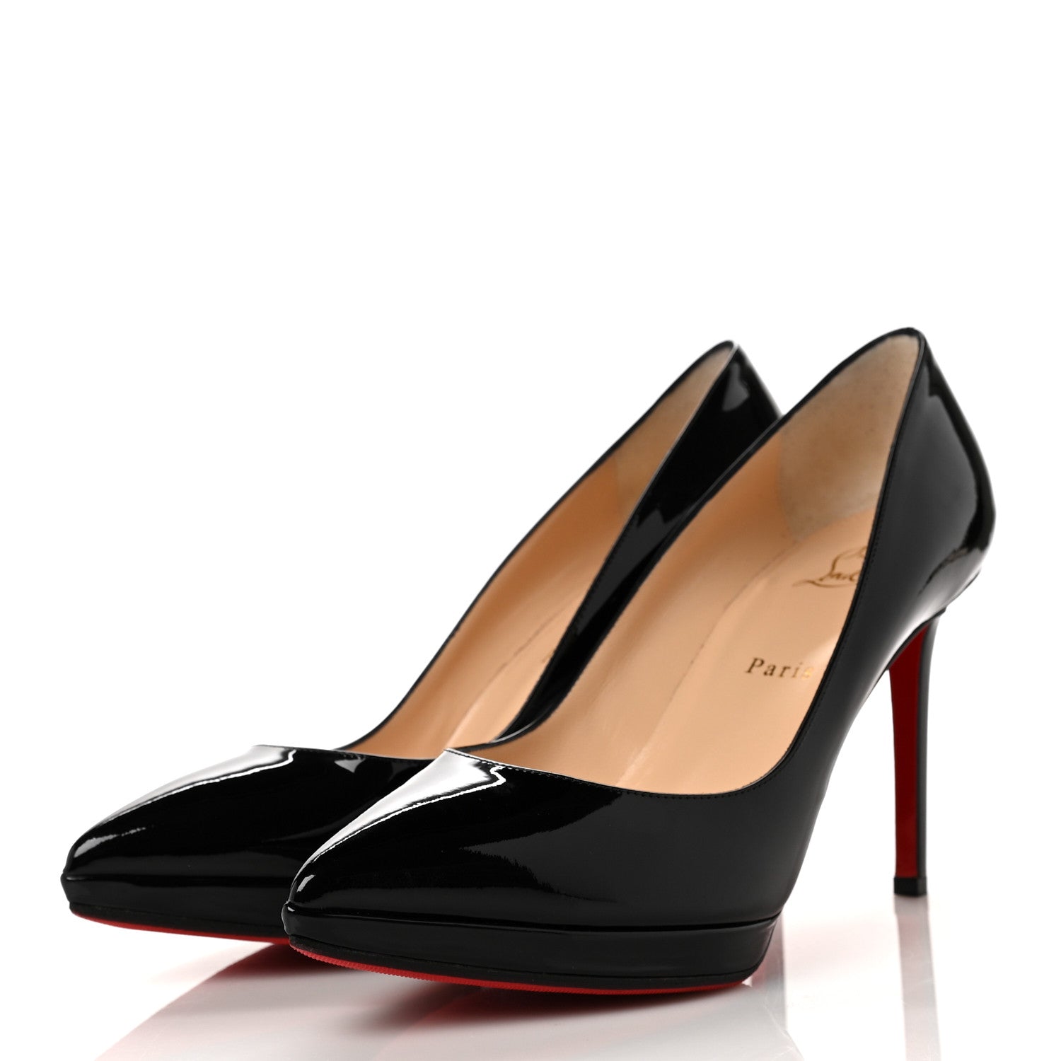 Christian Louboutin Patent Pigalle Plato 100 Pumps 40.5 Black 3 of 8