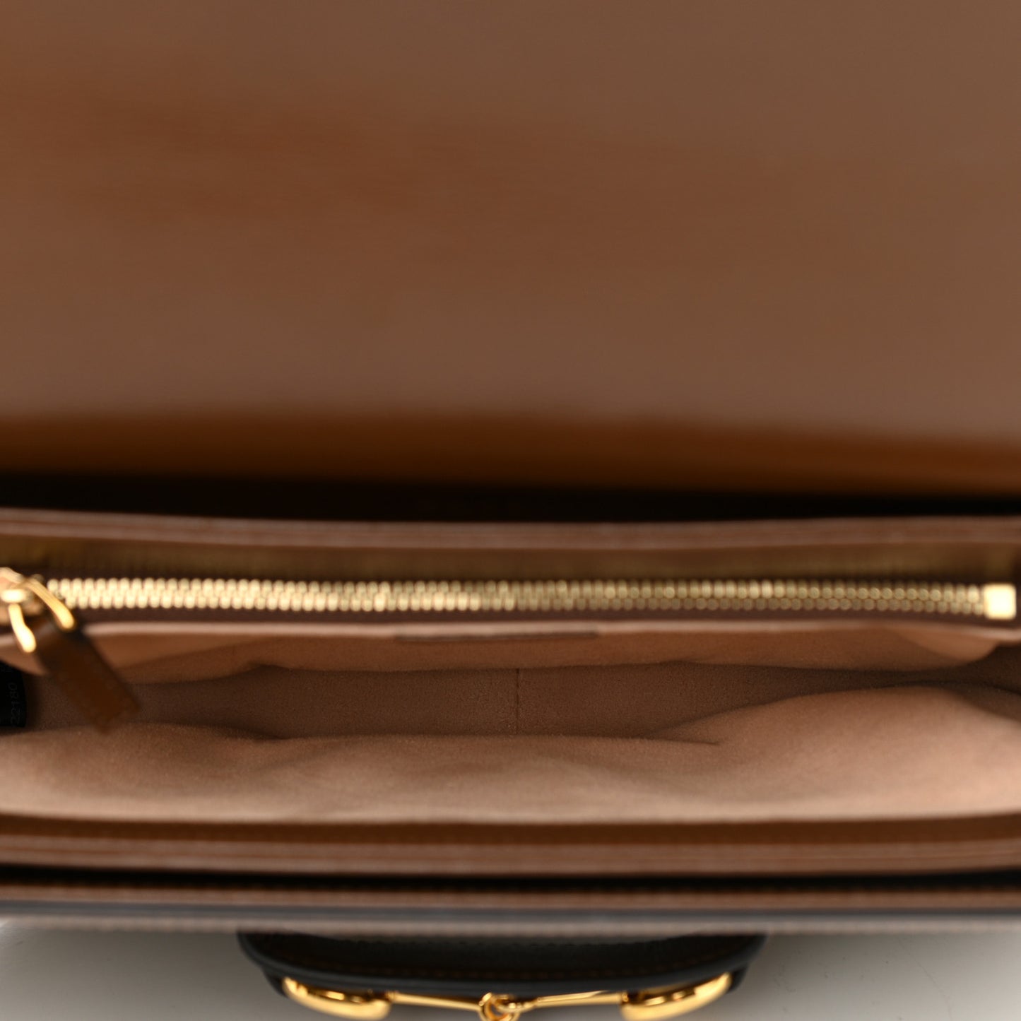 GG Supreme Monogram Horsebit 1955 Shoulder Bag Beige Brown Sugar
