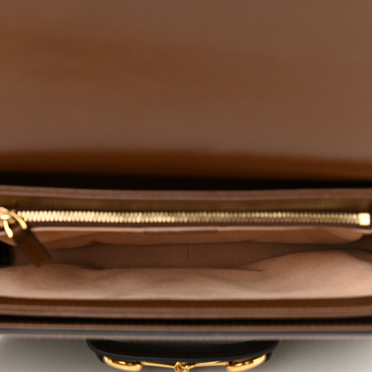 Gucci GG Supreme Monogram Horsebit 1955 Shoulder Bag Beige Brown Sugar 9 of 10