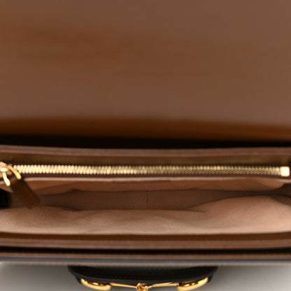 Gucci GG Supreme Monogram Horsebit 1955 Shoulder Bag Beige Brown Sugar 9 of 10