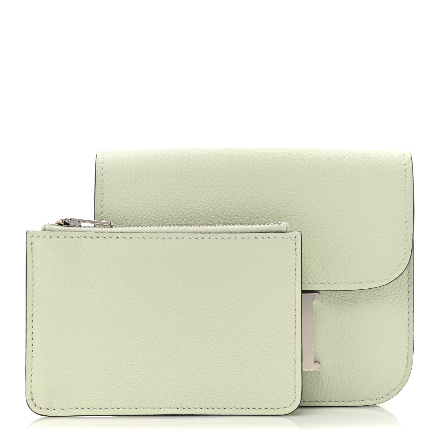 Hermes Evercolor Constance Slim Wallet Vert Fizz 2 of 10