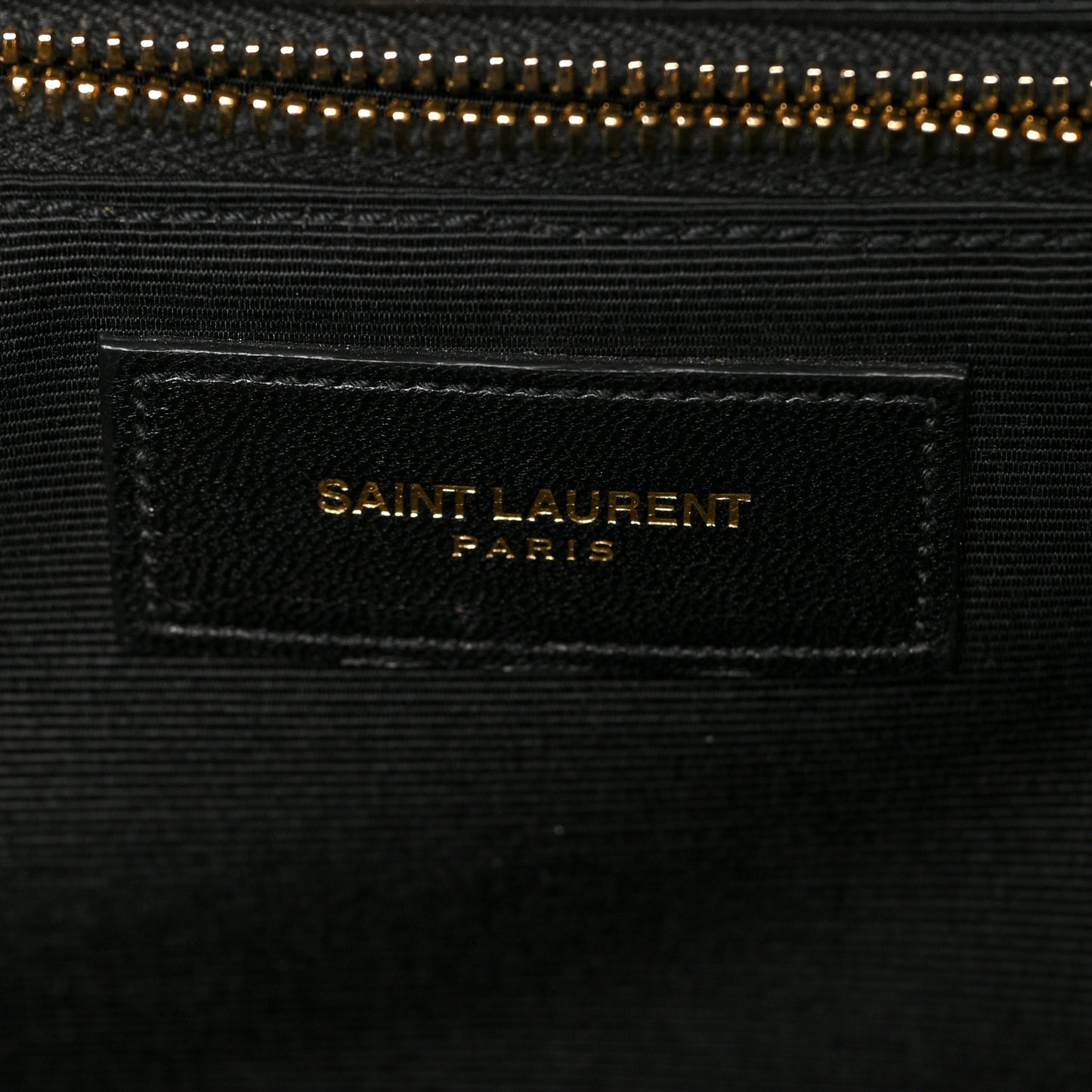 Grain De Poudre Matelasse Chevron Large Monogram Satchel Black