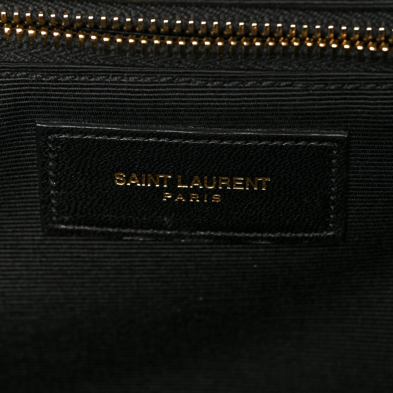 Saint Laurent Grain De Poudre Matelasse Chevron Large Monogram Satchel Black 6 of 14