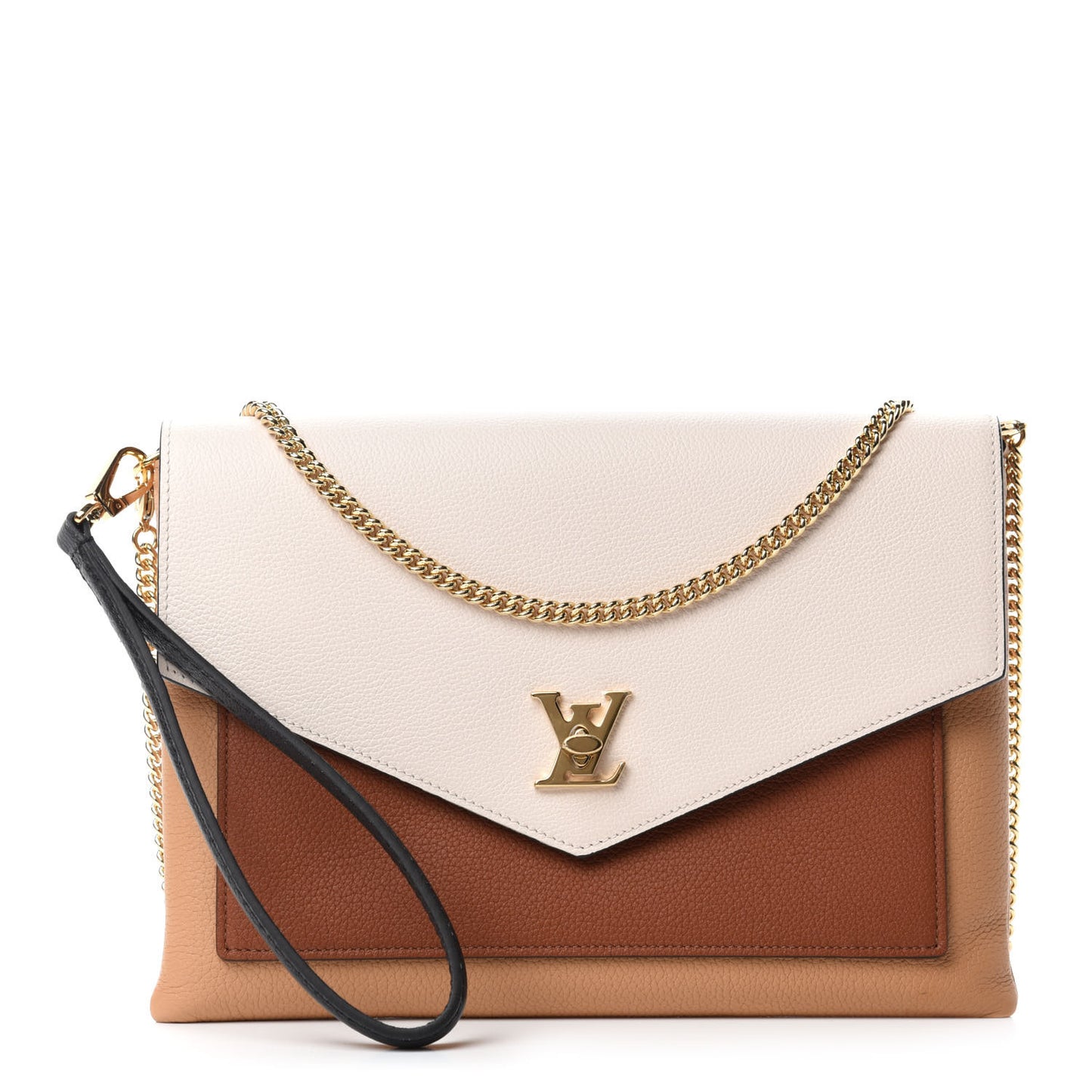 Soft Calfskin My Lockme Pochette Arizona Quartz Caramel