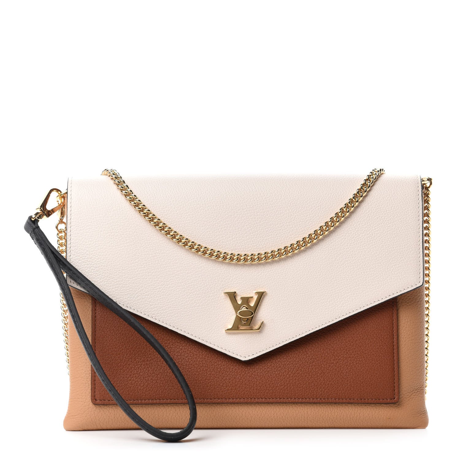 Louis Vuitton Soft Calfskin My Lockme Pochette Arizona Quartz Caramel 1 of 11