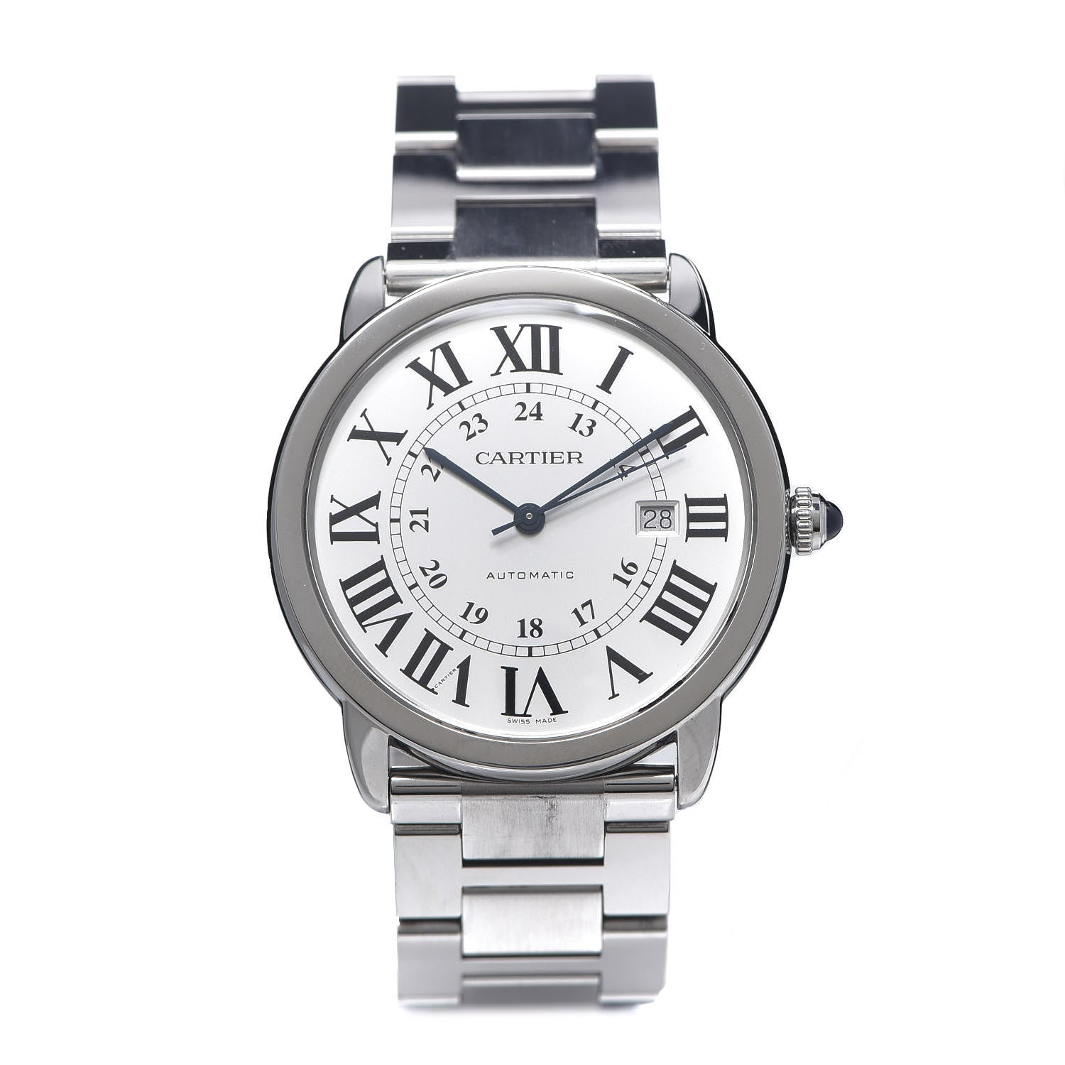 Cartier Stainless Steel 42mm Ronde Solo Automatic Watch 1 of 6