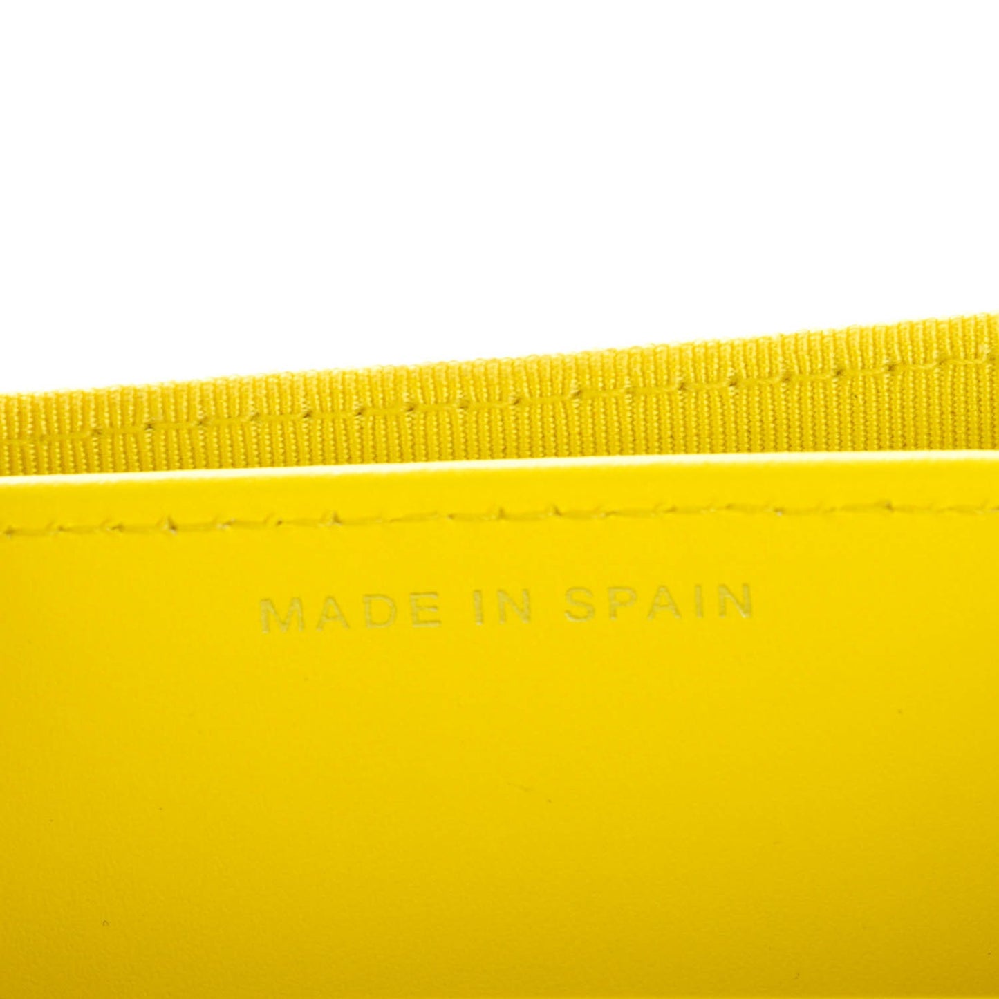Patent Quilted Coin Purse Yellow