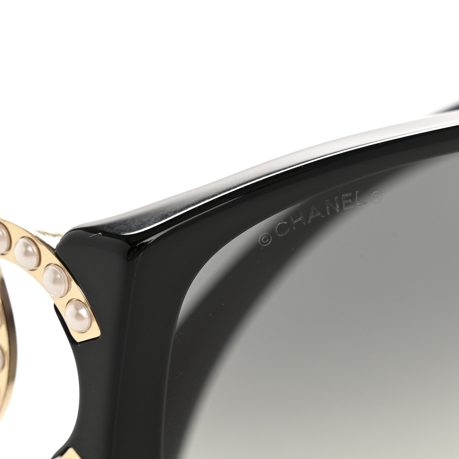 Chanel Pearl CC Sunglasses 71498 Black 8 of 9