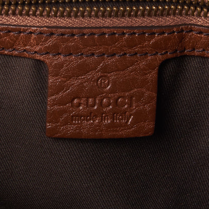 Gucci Monogram Medium Jockey Tote Dark Brown 9 of 11