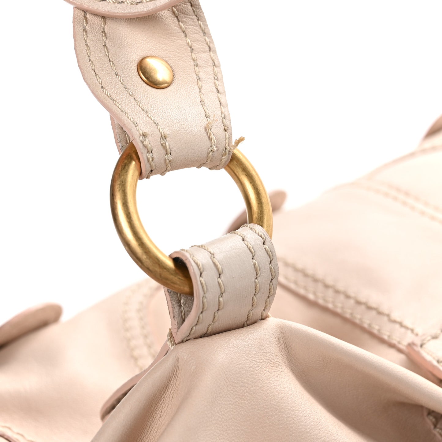 Lambskin VLogo Satchel Light Pink