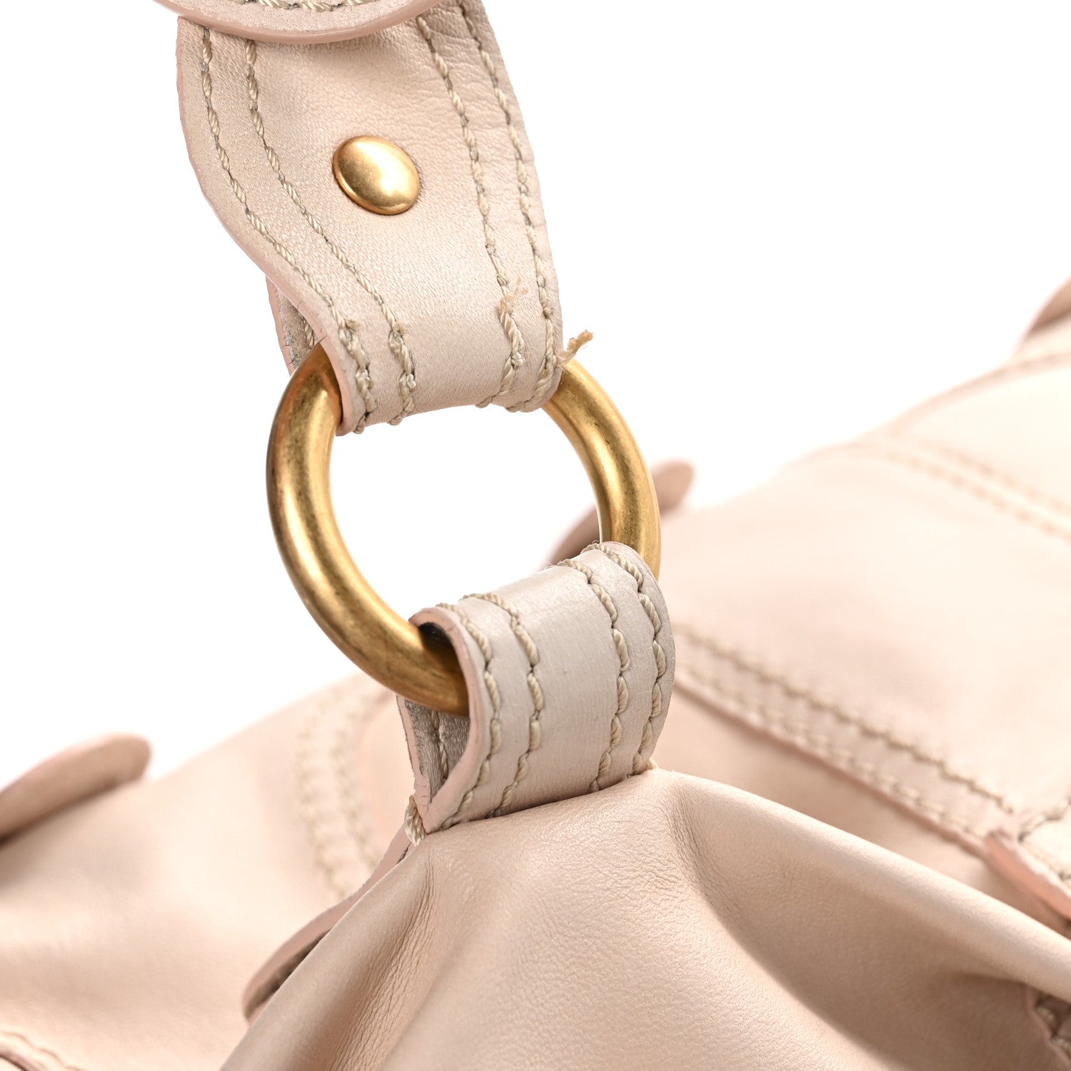 Valentino Garavani Lambskin VLogo Satchel Light Pink 12 of 12