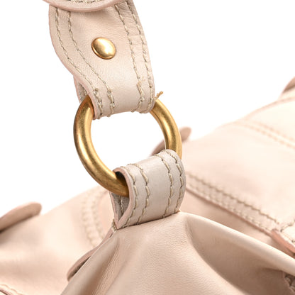Valentino Garavani Lambskin VLogo Satchel Light Pink 12 of 12