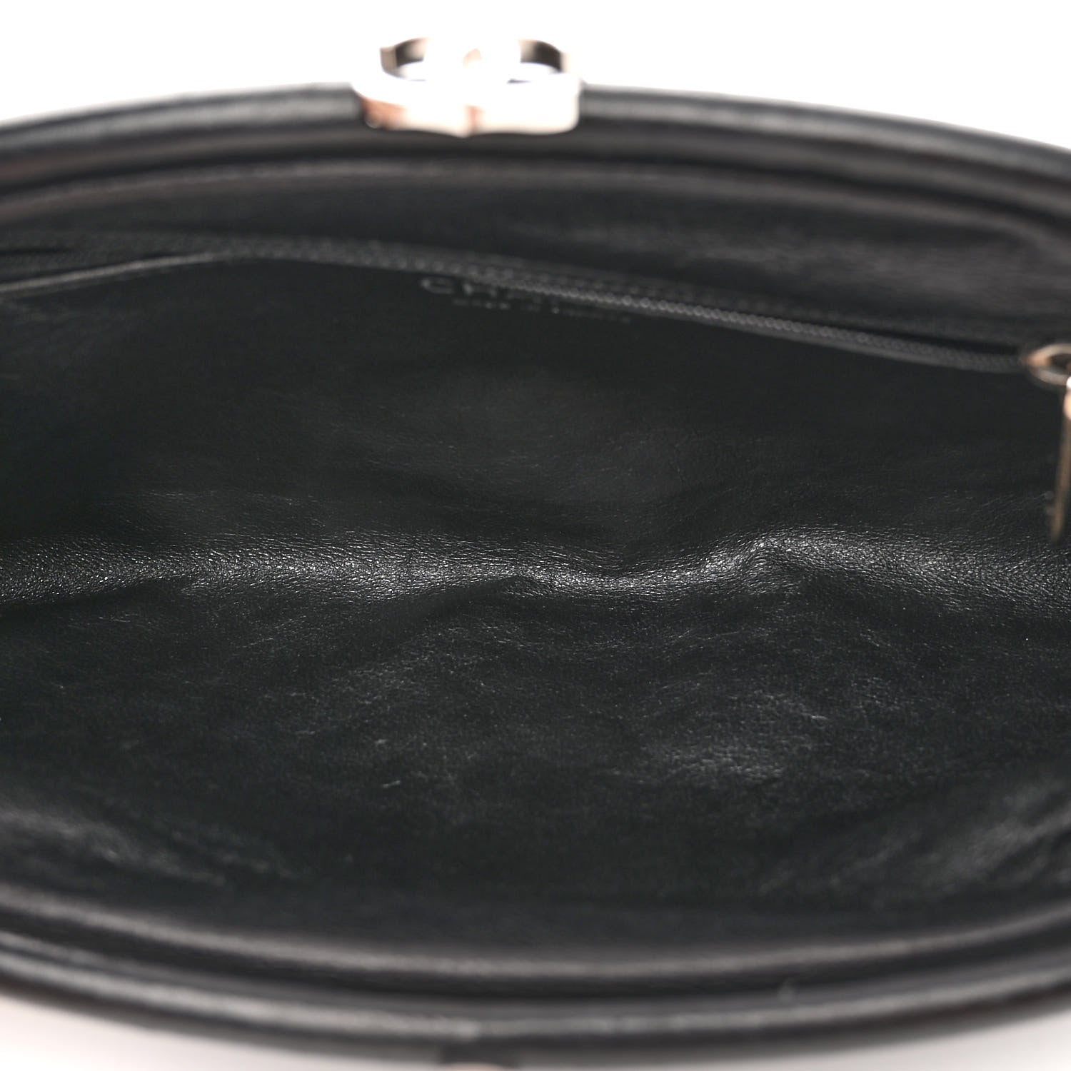Chanel Satin Quilted Timeless Clutch Black 5 of 10