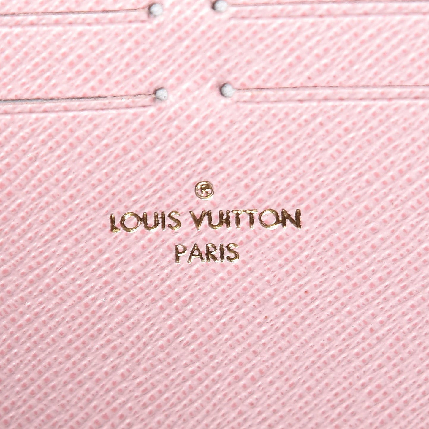 Damier Ebene Clemence Wallet Rose Ballerine
