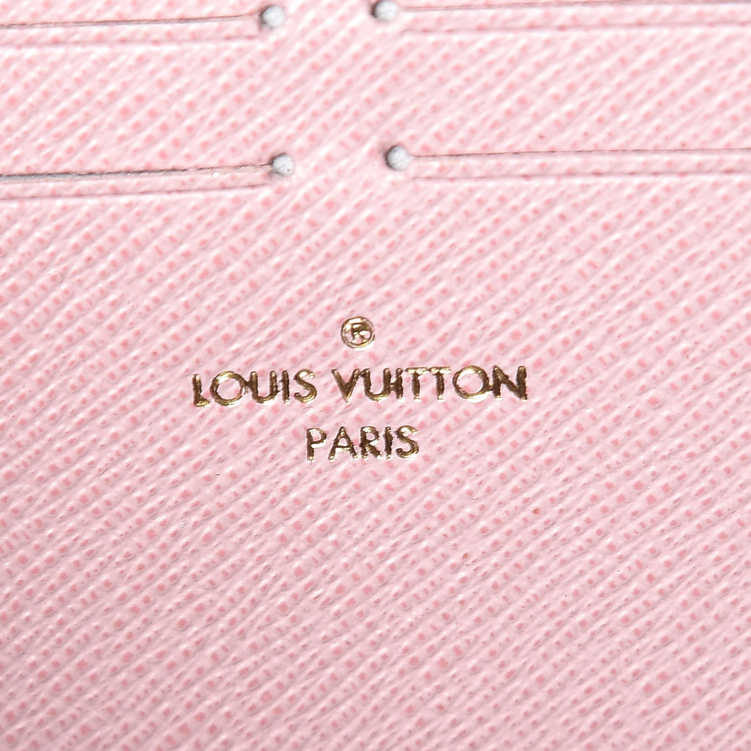 Louis Vuitton Damier Ebene Clemence Wallet Rose Ballerine 6 of 7