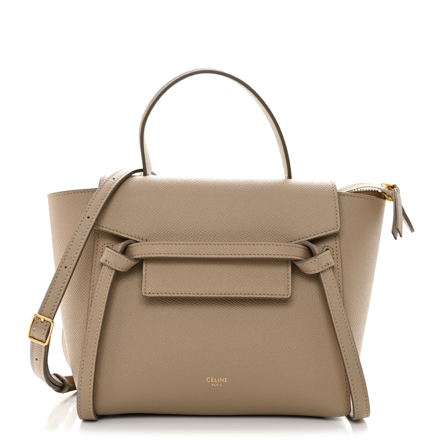 Celine Grained Calfskin Nano Belt Bag Light Taupe 1 of 13