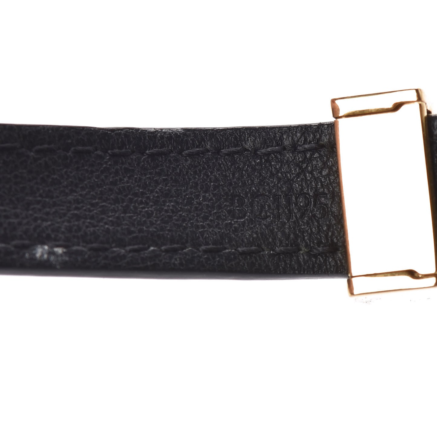 Calfskin Box It Bracelet 17 Black