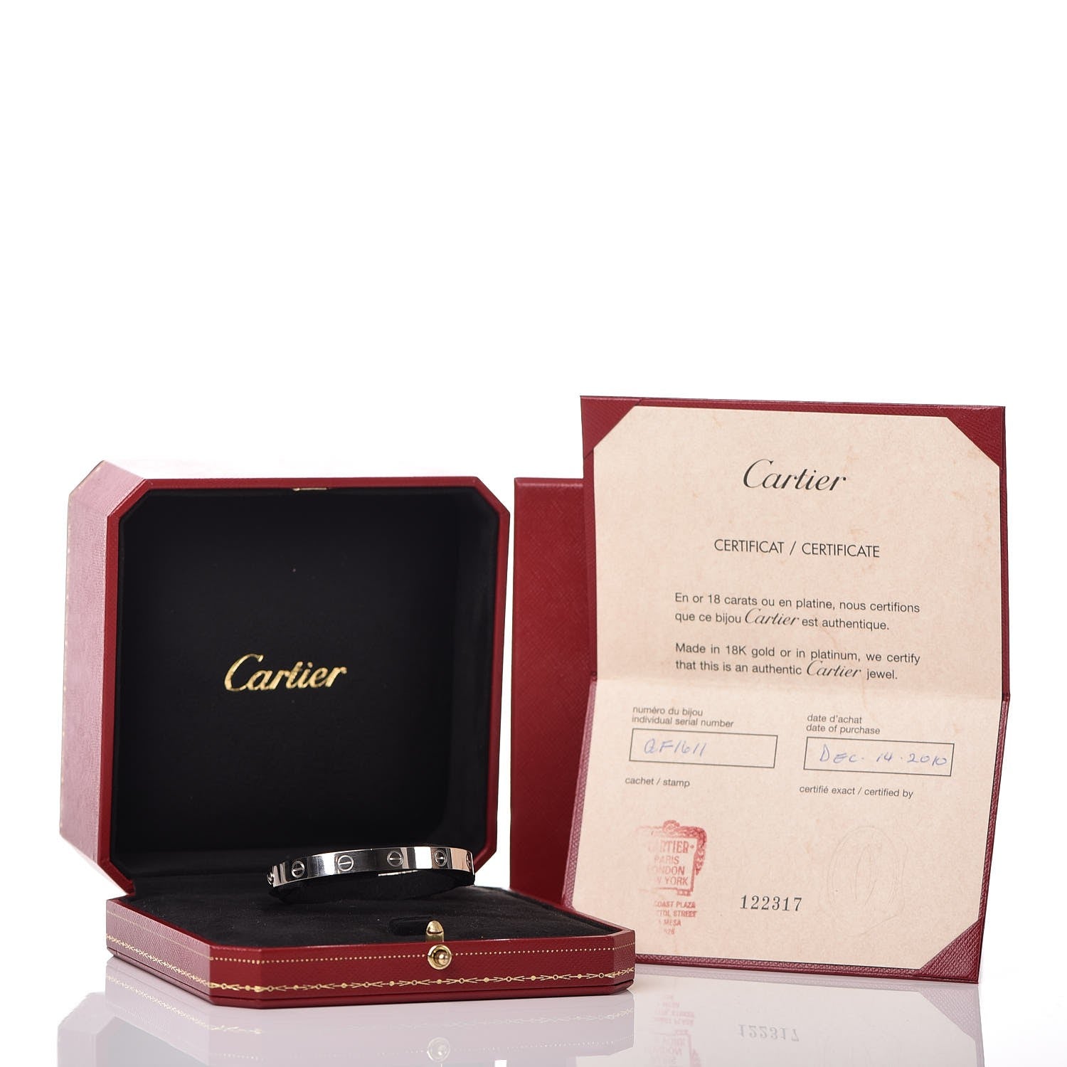 Cartier 18K White Gold LOVE Bracelet 16 6 of 6
