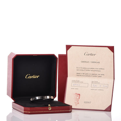 Cartier 18K White Gold LOVE Bracelet 16 6 of 6