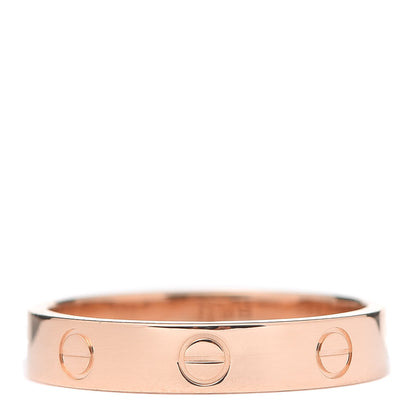 Cartier 18K Pink Gold 3.5mm LOVE Wedding Band Ring 57 8 3 of 5