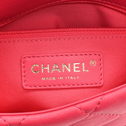 Chanel Lambskin Quilted Resin Chain Around Backpack Pink 6 of 10