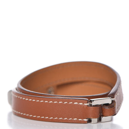 Hermes Barenia Rivale Double Tour Bracelet S Fauve 3 of 6