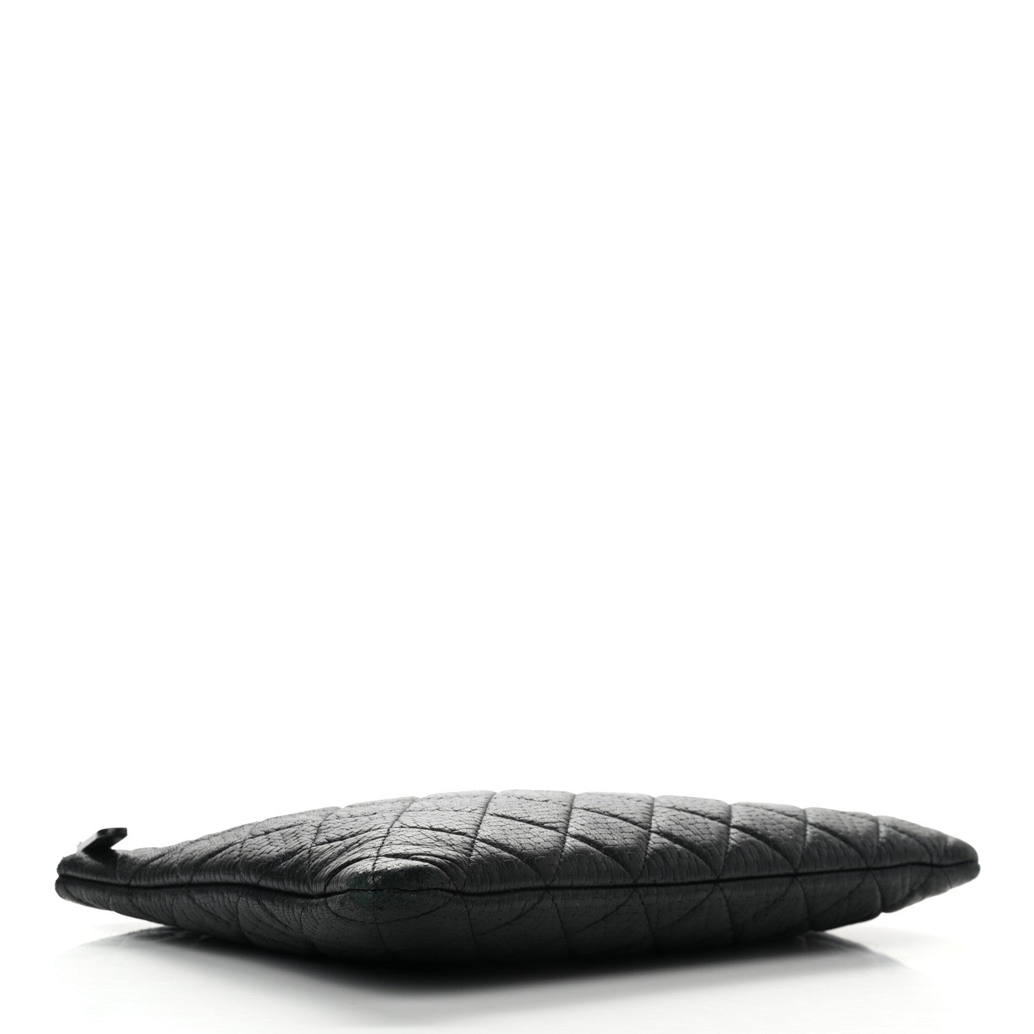 Chanel Woven Lambskin Quilted Medium Cosmetic Case Black 7 of 12