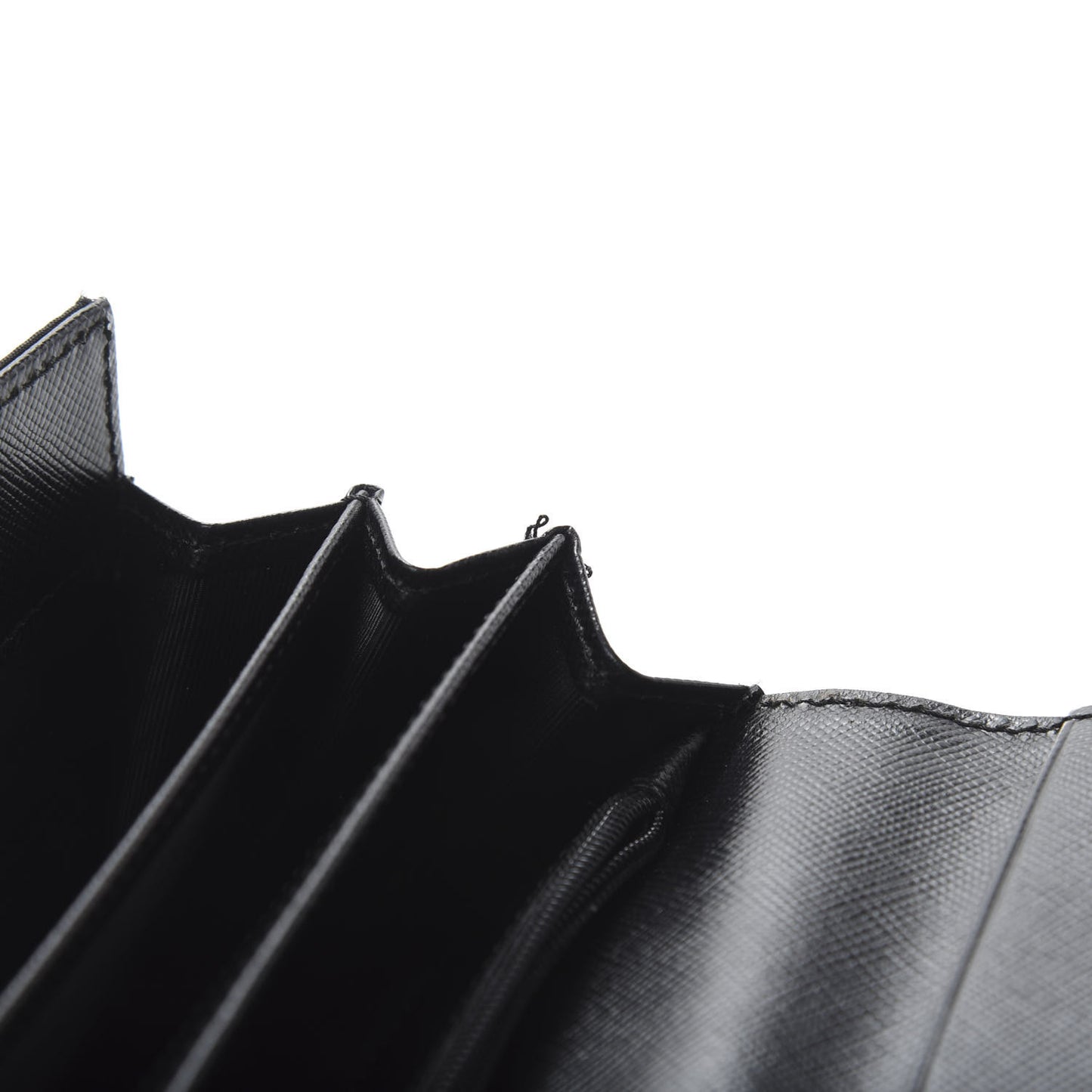 Tessuto Nylon Continental Flap Wallet Black