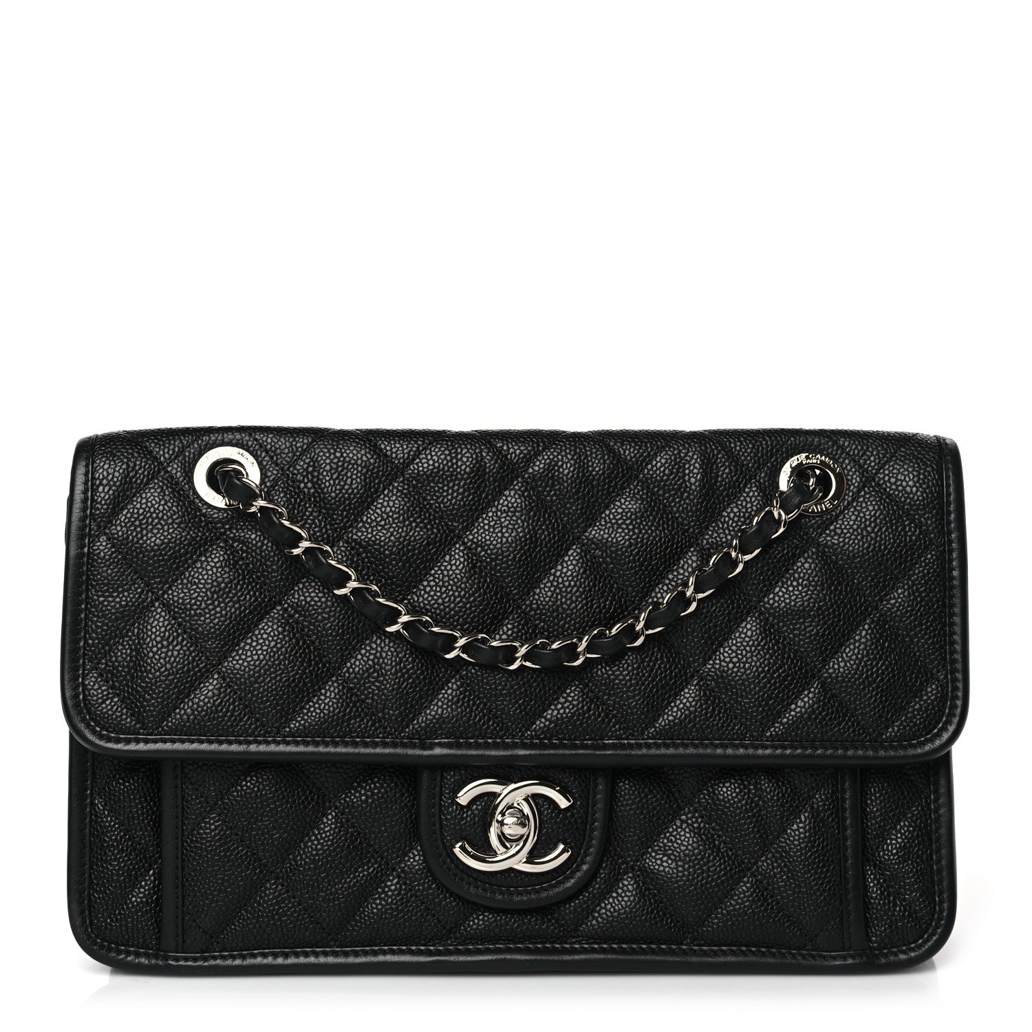 Chanel Caviar Quilted Medium French Riviera Flap Black 1 of 10