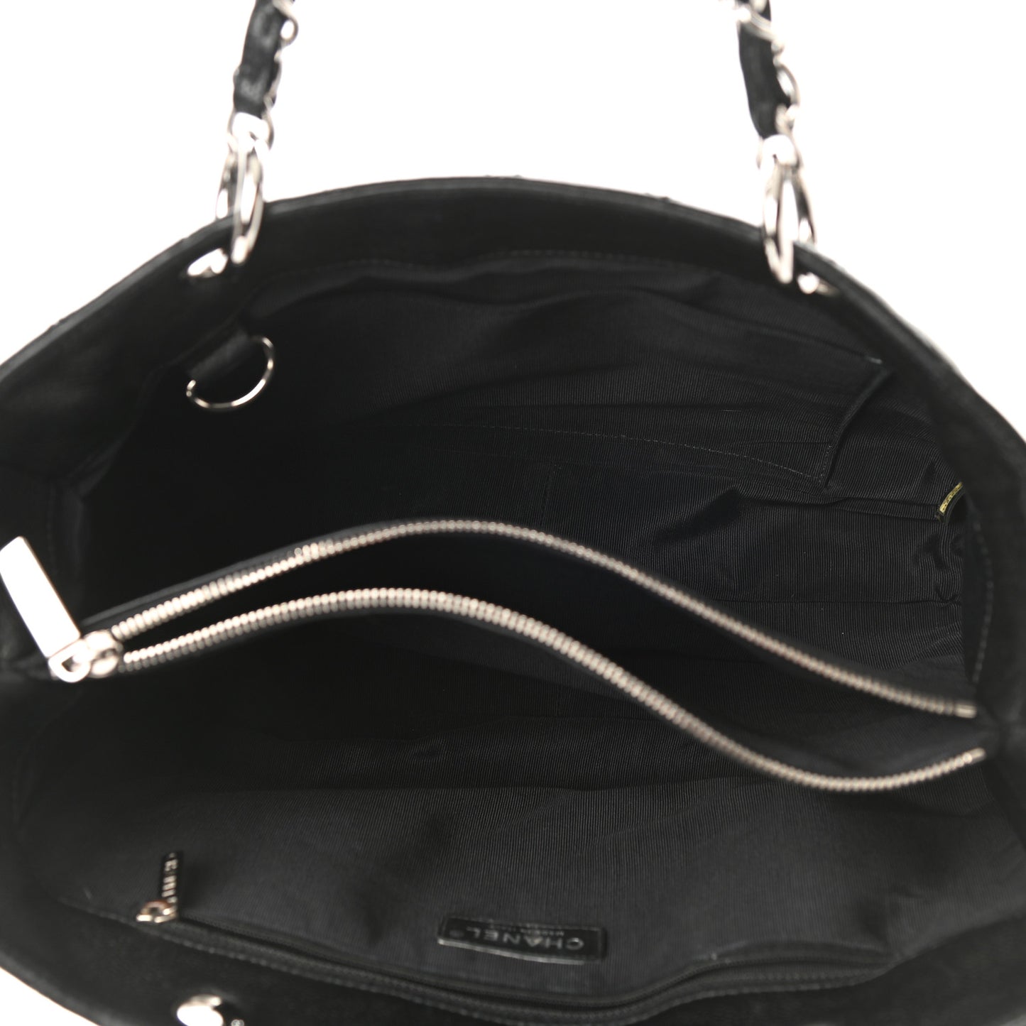 Caviar Quilted Grand Shopping Tote GST Black