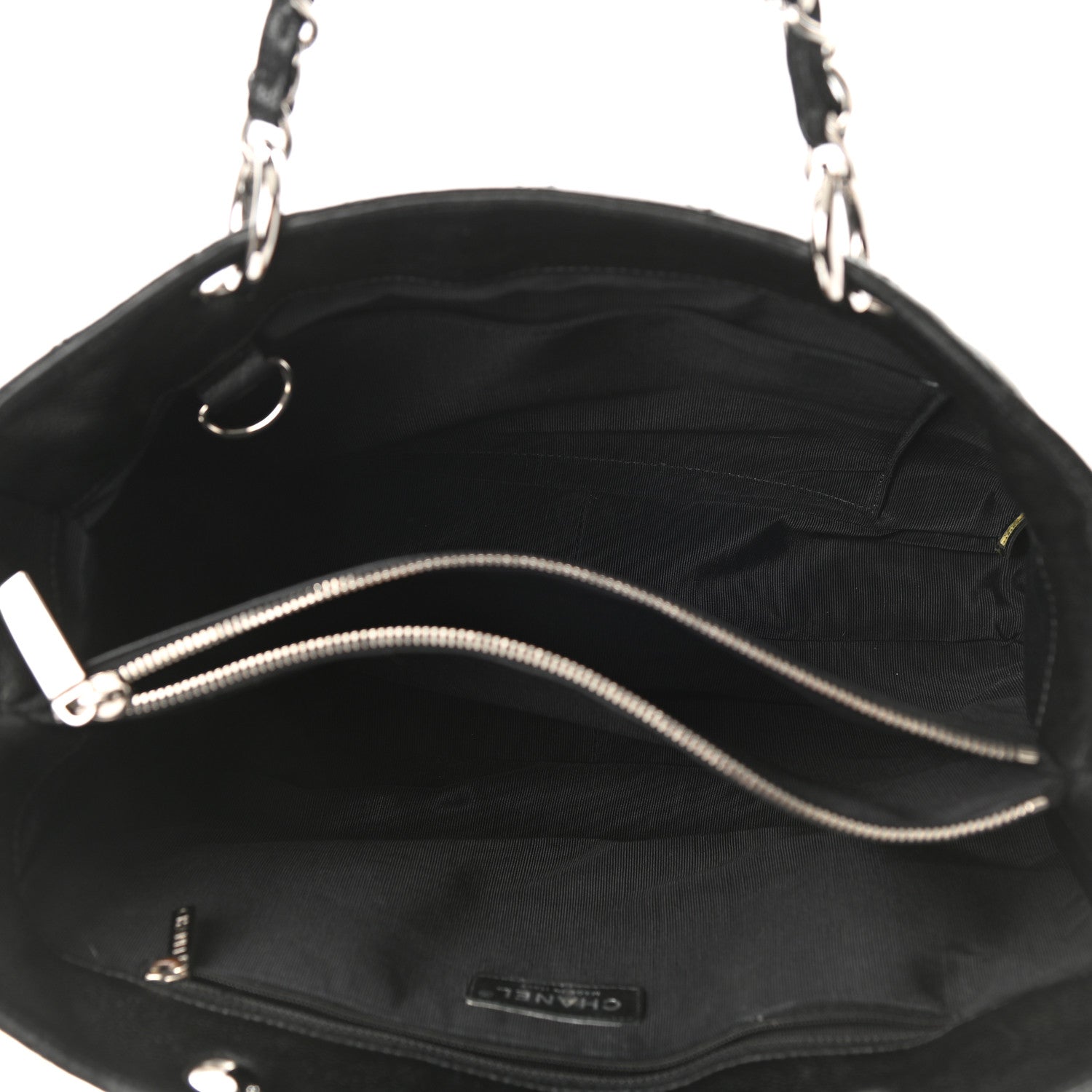 Chanel Caviar Quilted Grand Shopping Tote GST Black 6 of 9