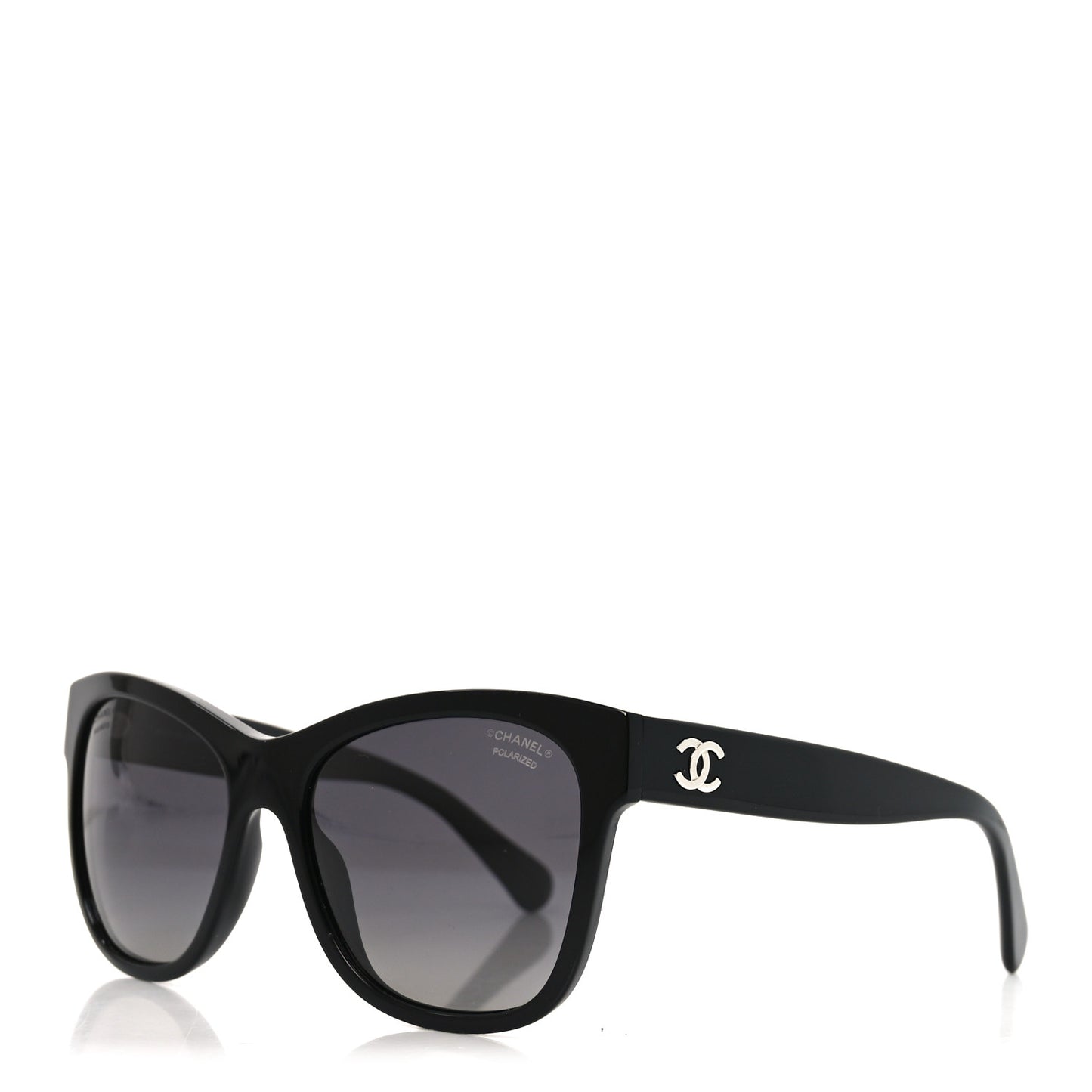 Acetate Polarized Square CC Sunglasses 5380  Black