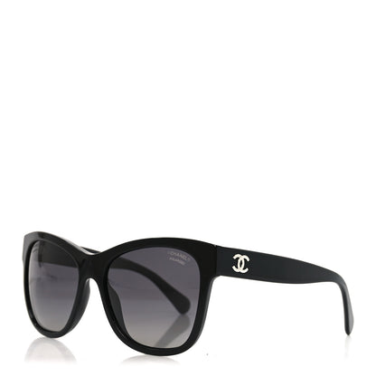 Chanel Acetate Polarized Square CC Sunglasses 5380  Black 1 of 7