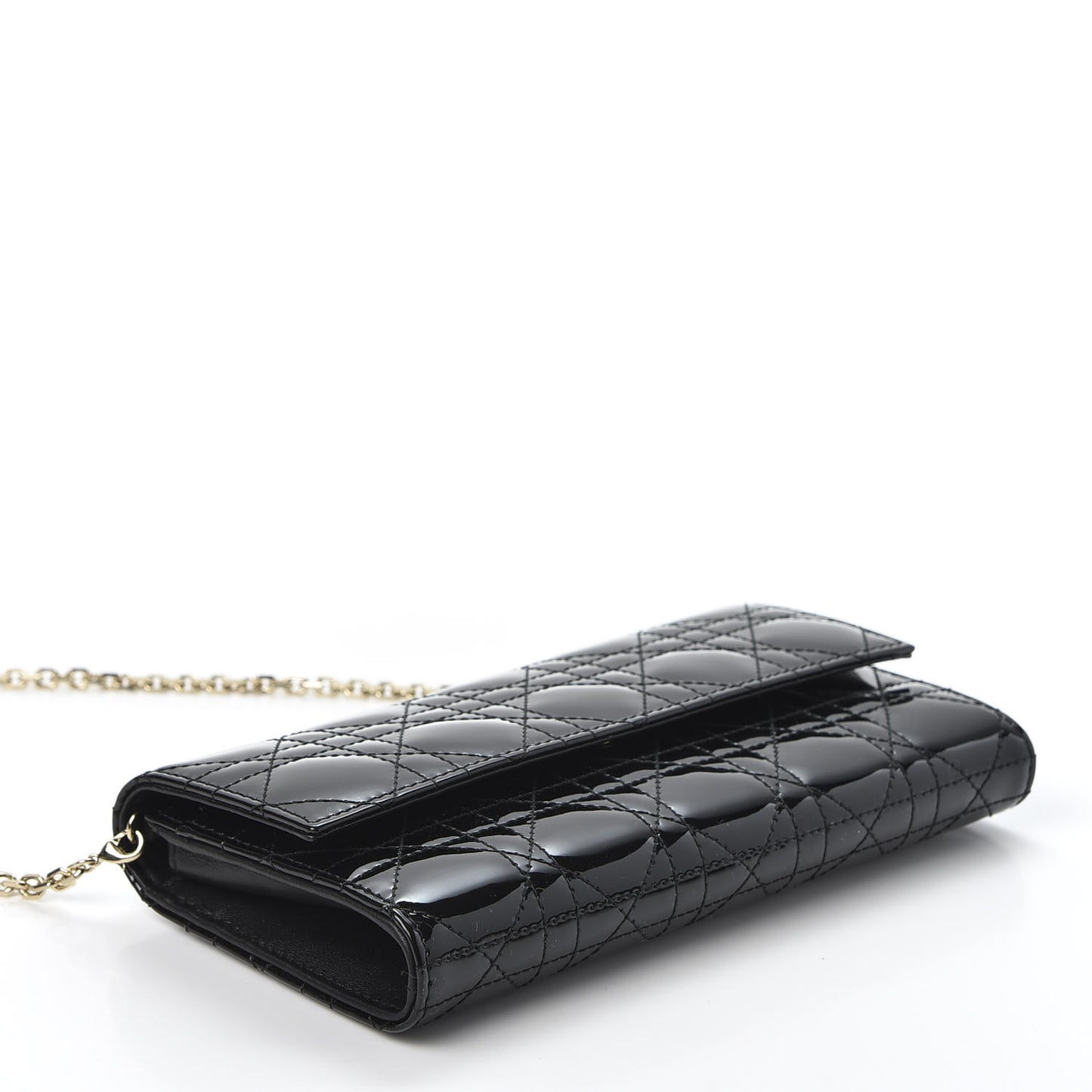Patent Cannage Rendez-vous Chain Wallet Black