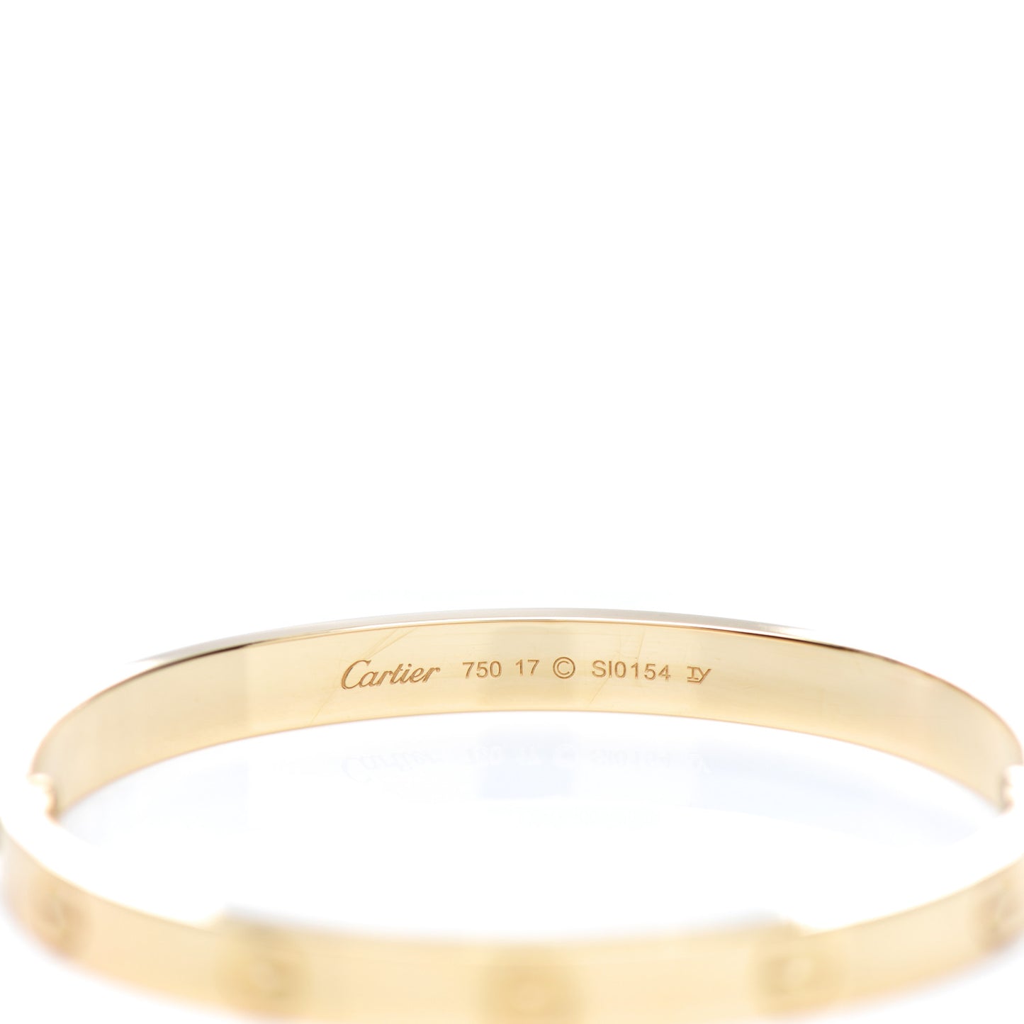 18K Yellow Gold LOVE Bracelet 17