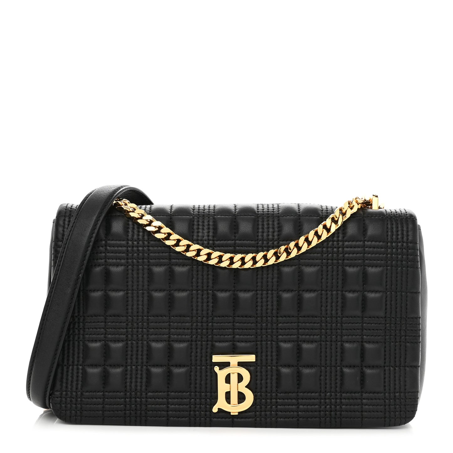 Lambskin Quilted Medium Lola Bag Black