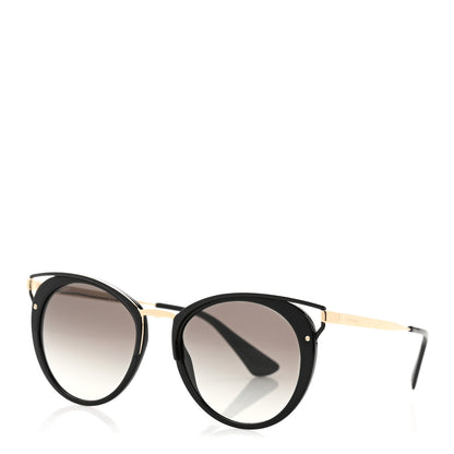 Prada Horn Metal Cinema Sunglasses SPR66T Black 1 of 9