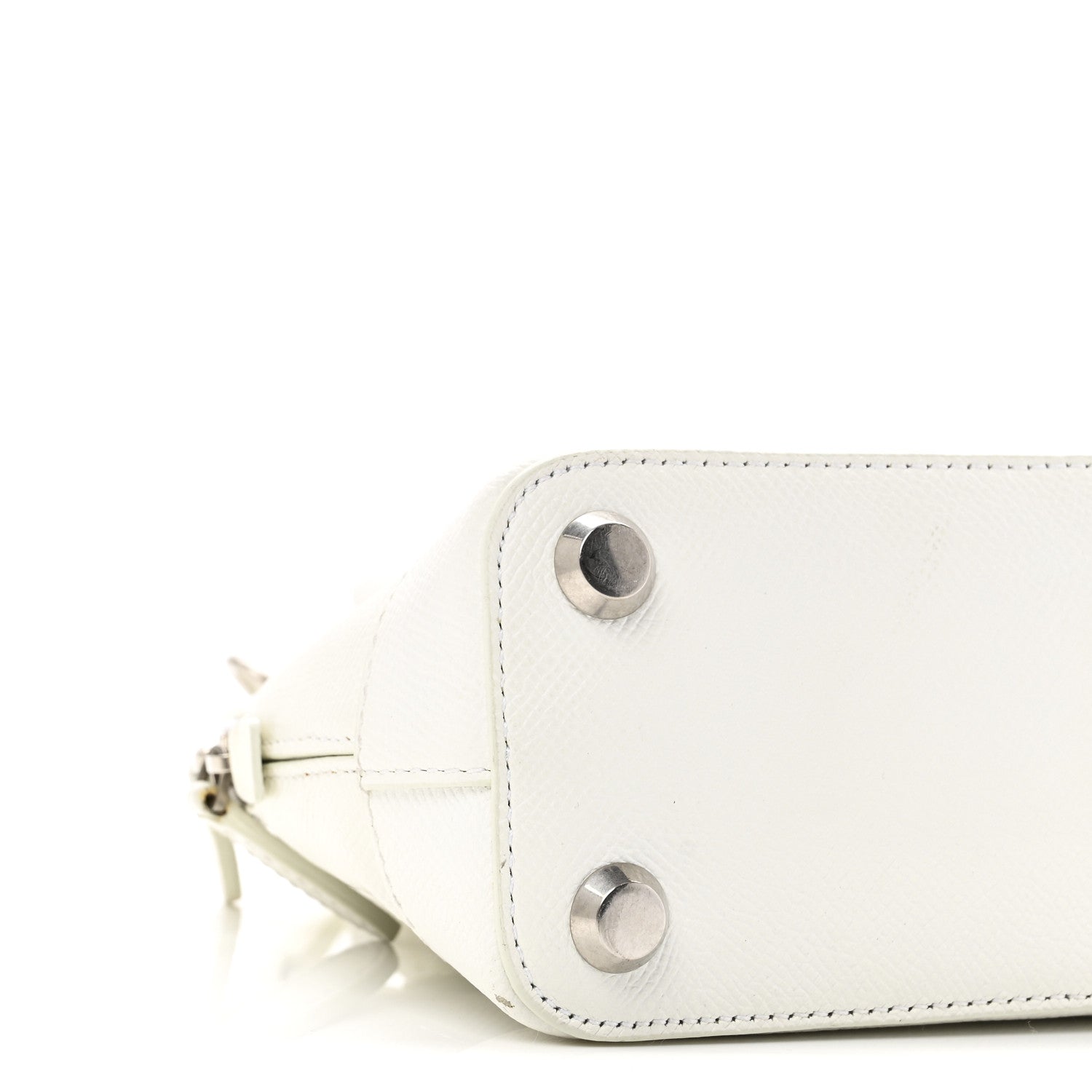 Balenciaga Grained Calfskin XXS Ville Top Handle Bag White Black 8 of 10