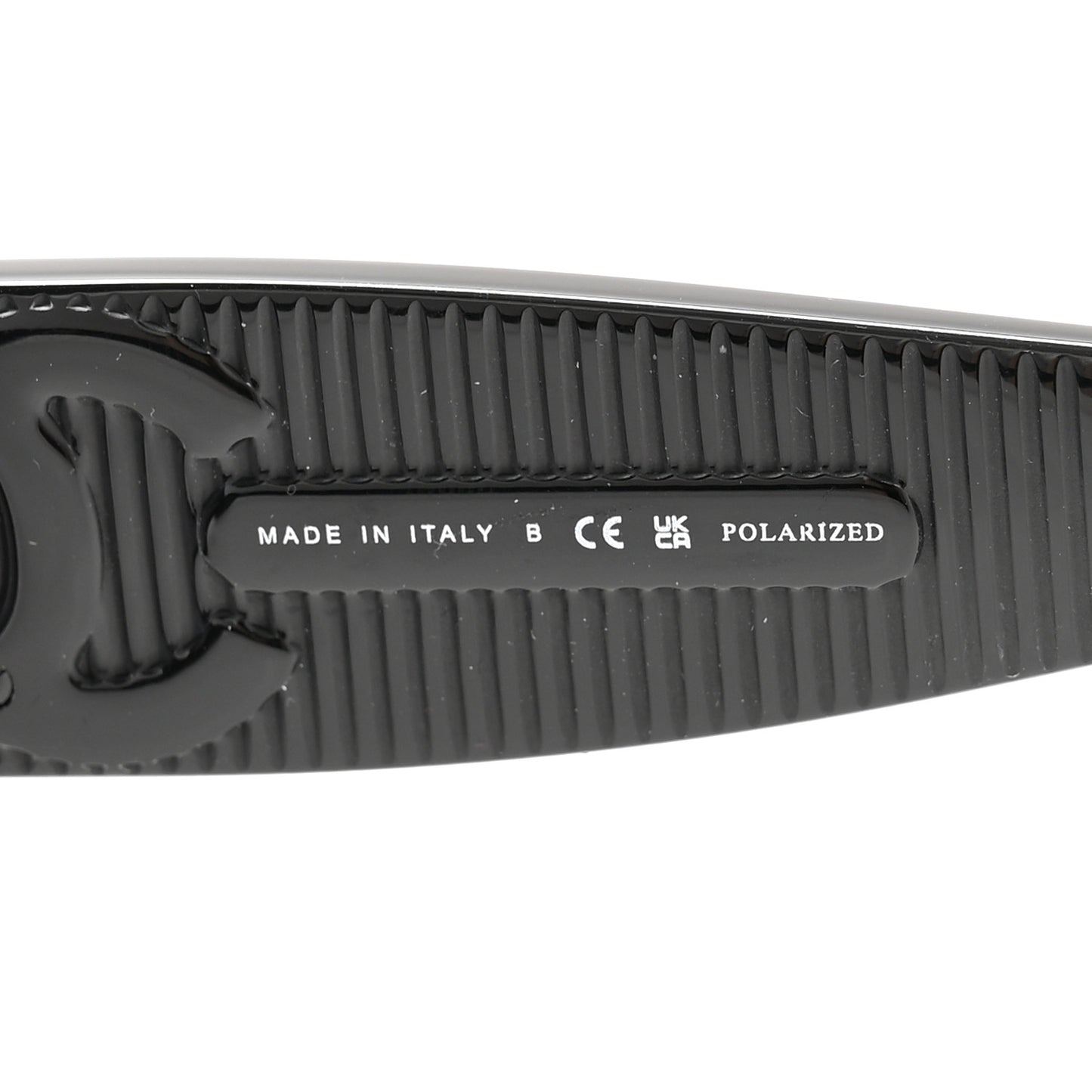 Acetate Polarized Rectangle Sunglasses 5493-A Black