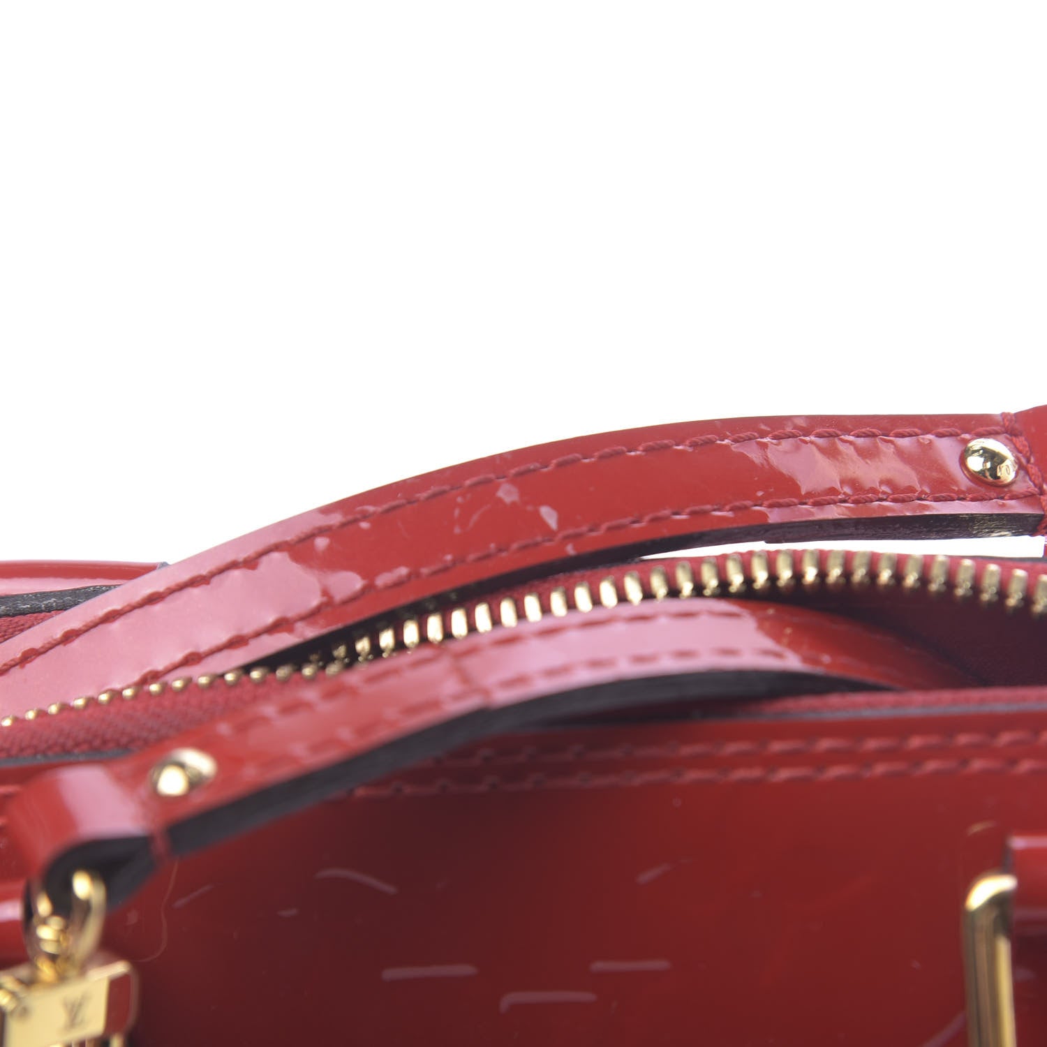Louis Vuitton Vernis Alma BB Cherry 8 of 11