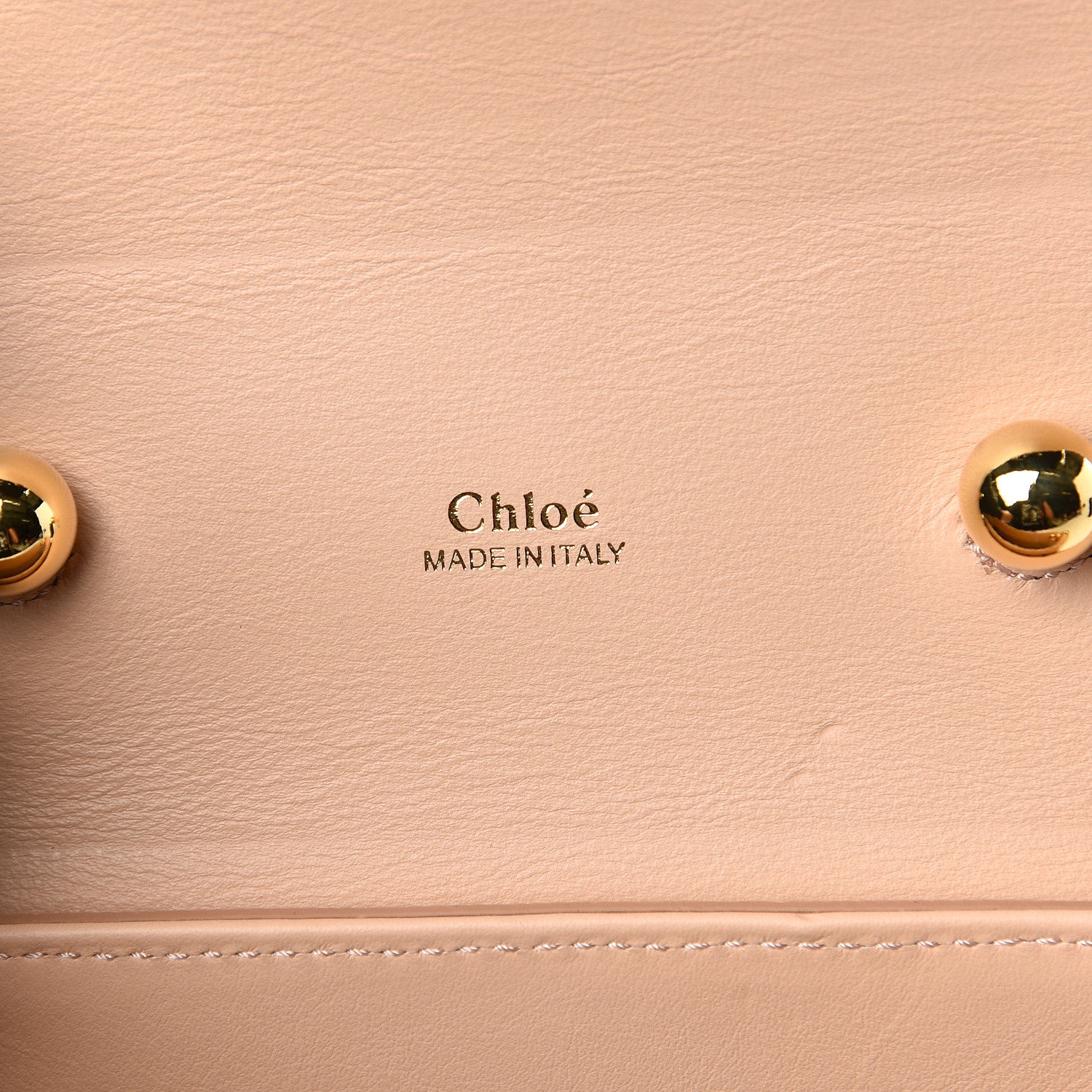 Chloe Calfskin Lizard Embossed Small Aby Lock Delicate Pink 6 of 9
